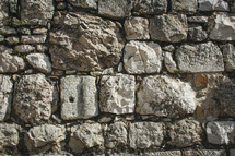 rock wall in Jerusalem 