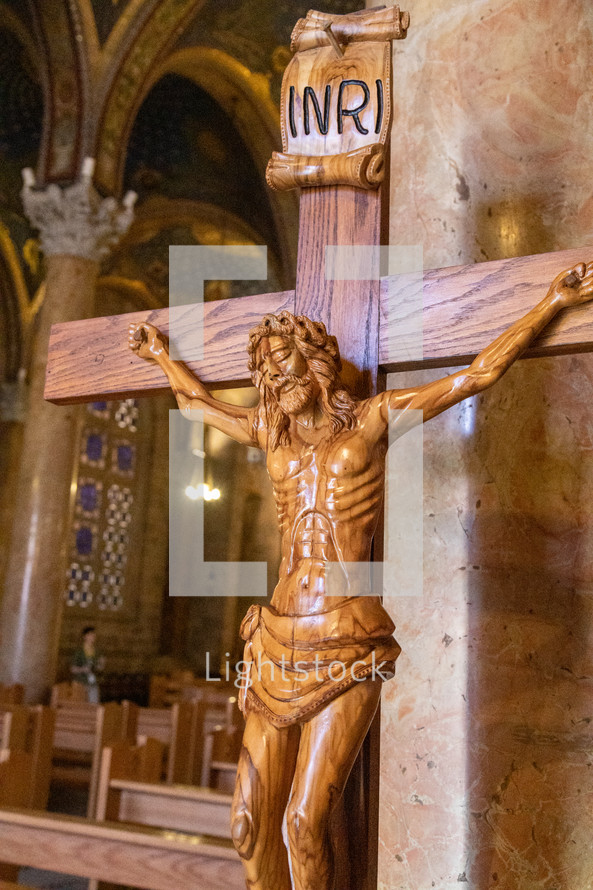 cross crucifix in Mount of Olives Jerusalem 