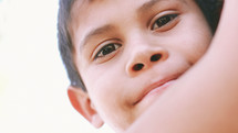 eyes of a smiling child 