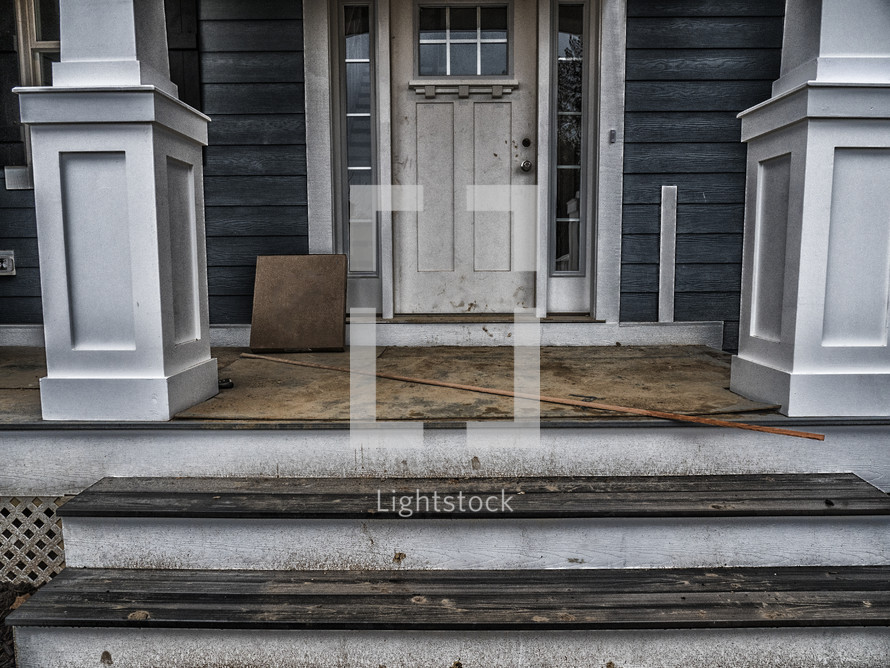 package on a front porch 
