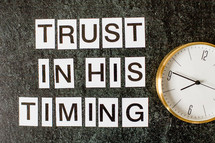 Trust in his Timing 