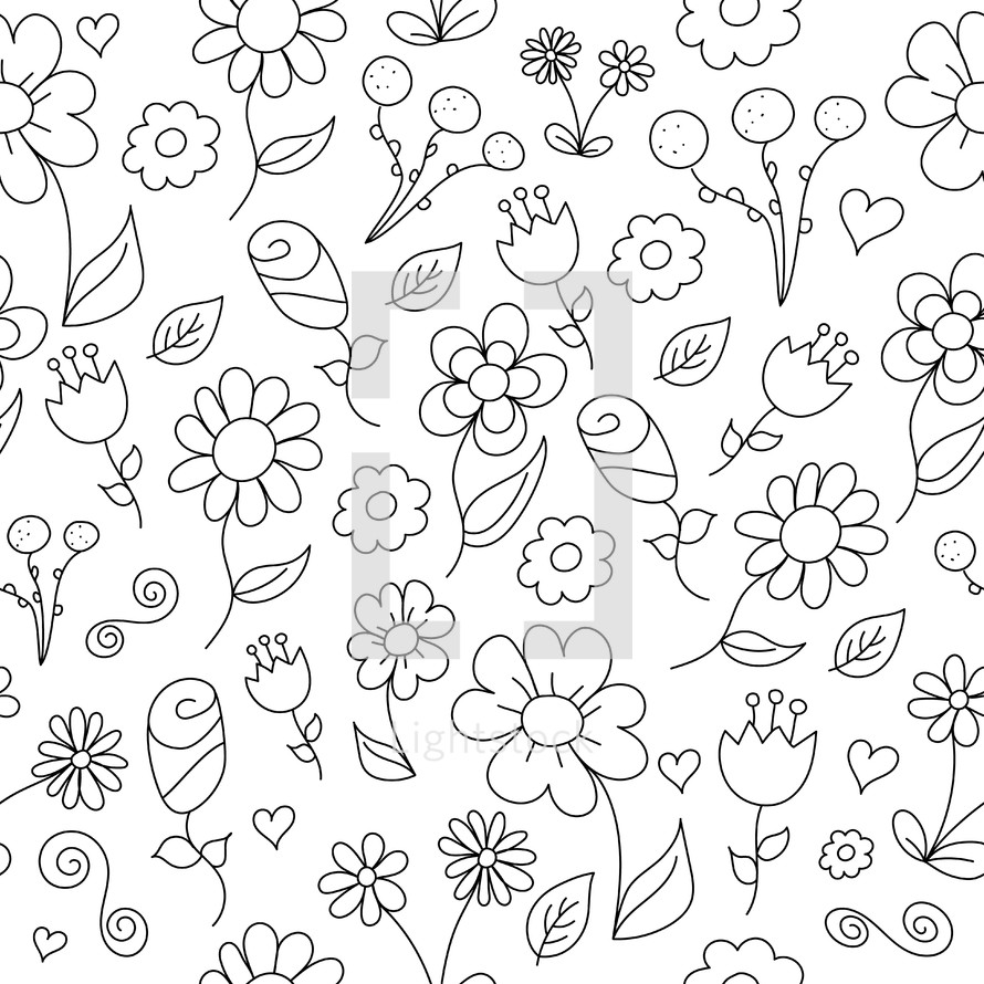 floral doodles 