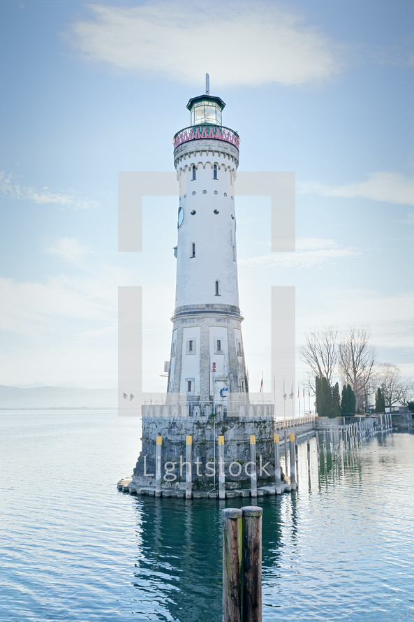 Lindau Harbor lighthouse 