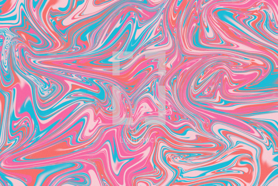 marbled pink, blue, red, and white background 