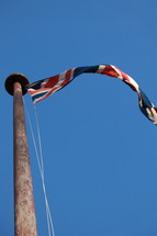 flag on a flagpole 