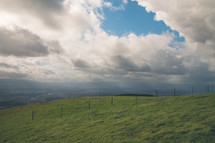 Clouds over Green Hills | Sky | Overlooking Valley 
