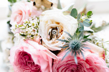 bridal bouquet closeup 