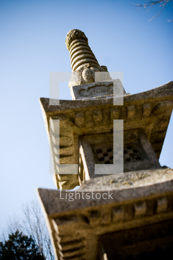 top of a temple tower
