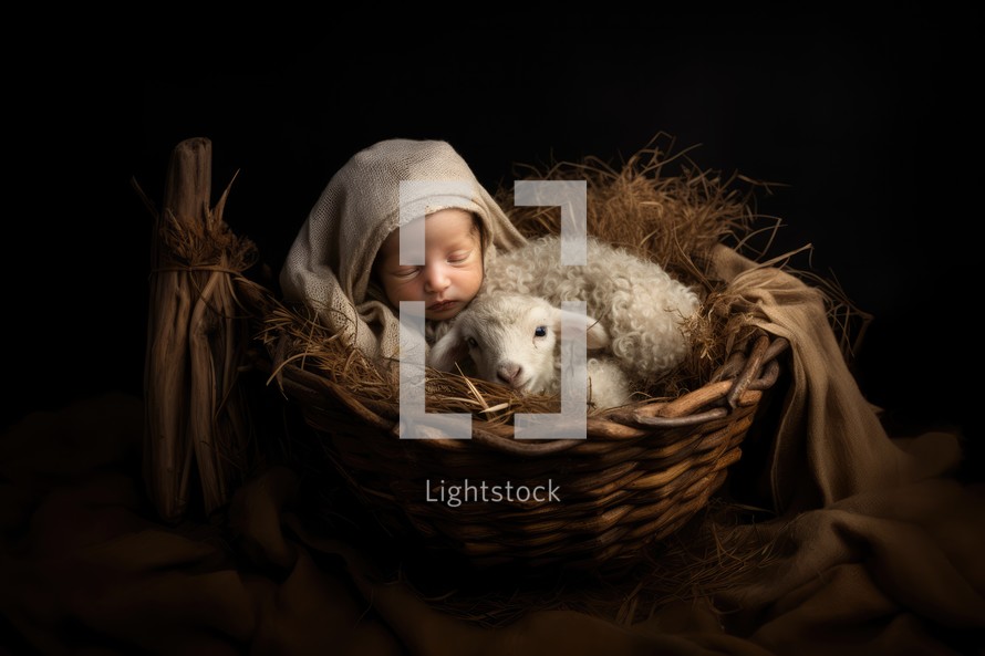 Infant Jesus, the Lamb of God, Christmas