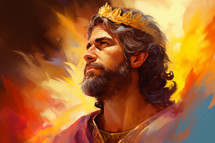 Portrait Painting of King David