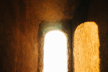 sunlight through an ancient window 