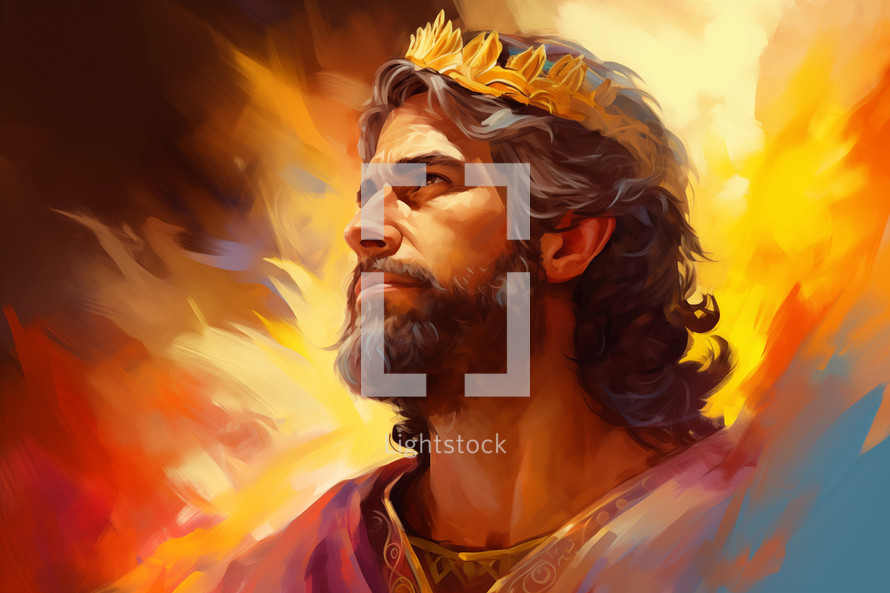 Portrait Painting of King David