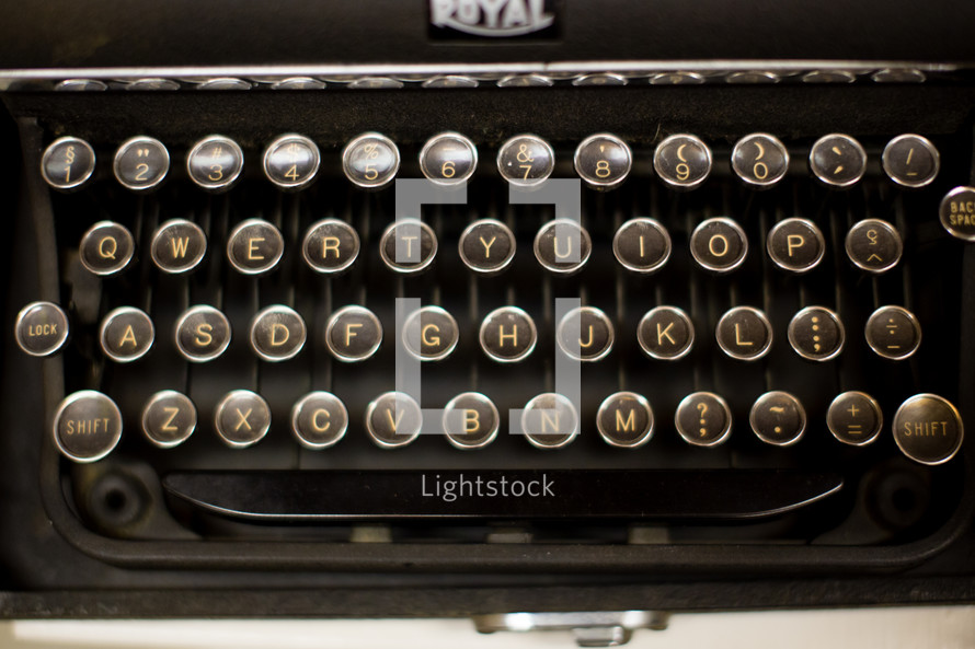 typewriter keys 