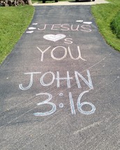 Jesus loves you, John 3:16