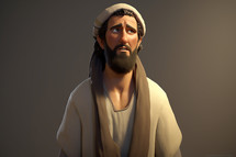 Biblical character in 3D