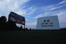 Route 66 Drive-In theare sign 