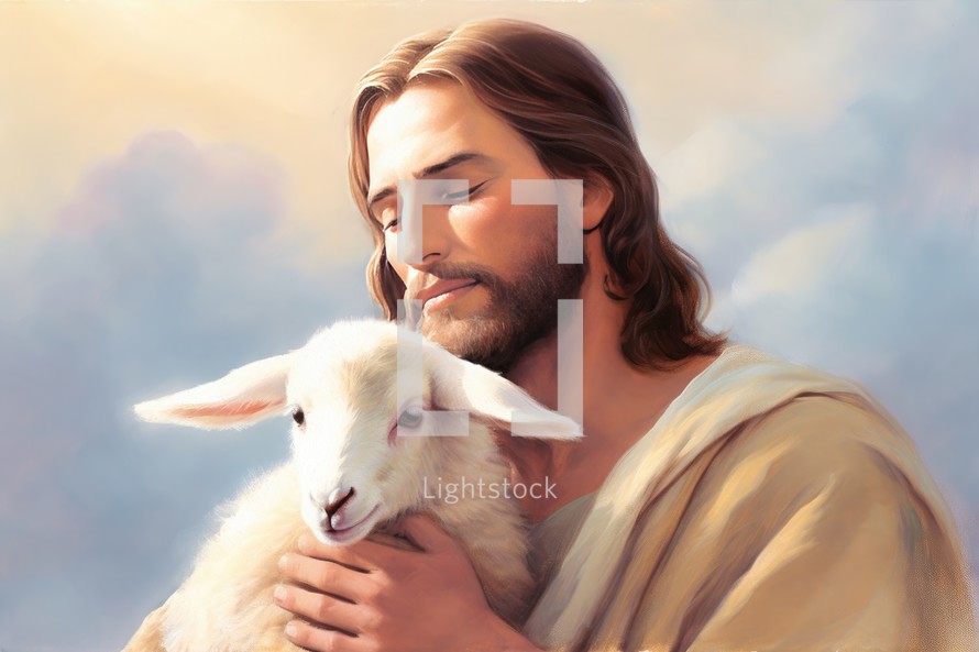 Jesus Carrying His Sheep