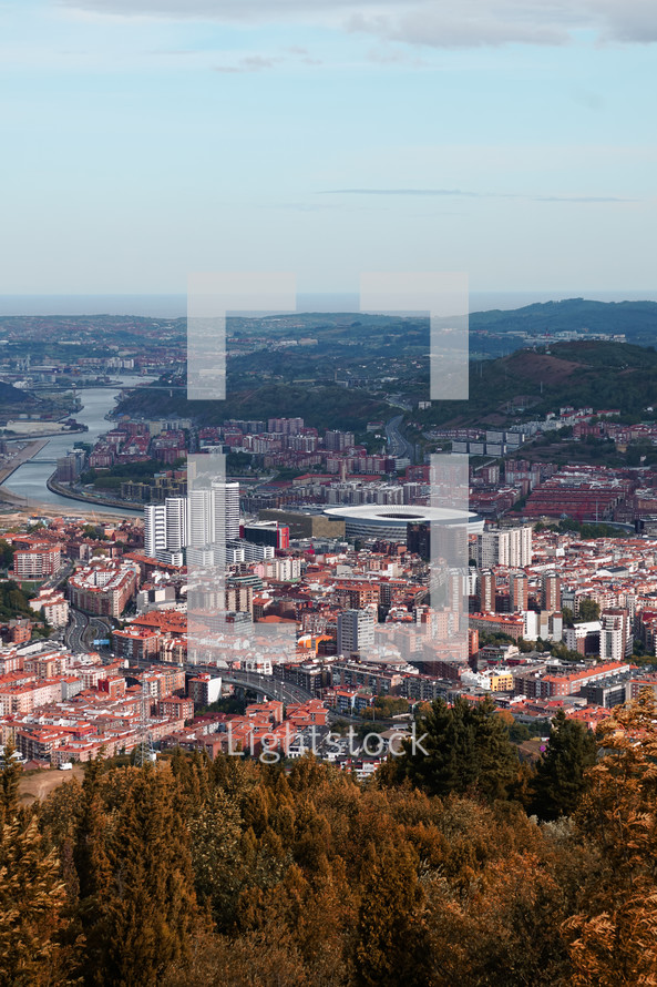 Bilbao city view, Bilbao, spain, travel destinations