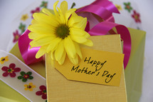 Happy Mother's Day Flower, card and gift.