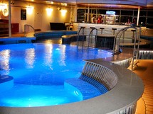 adults only area bar and pool on a cruise ship