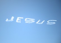 Jesus sky writing
