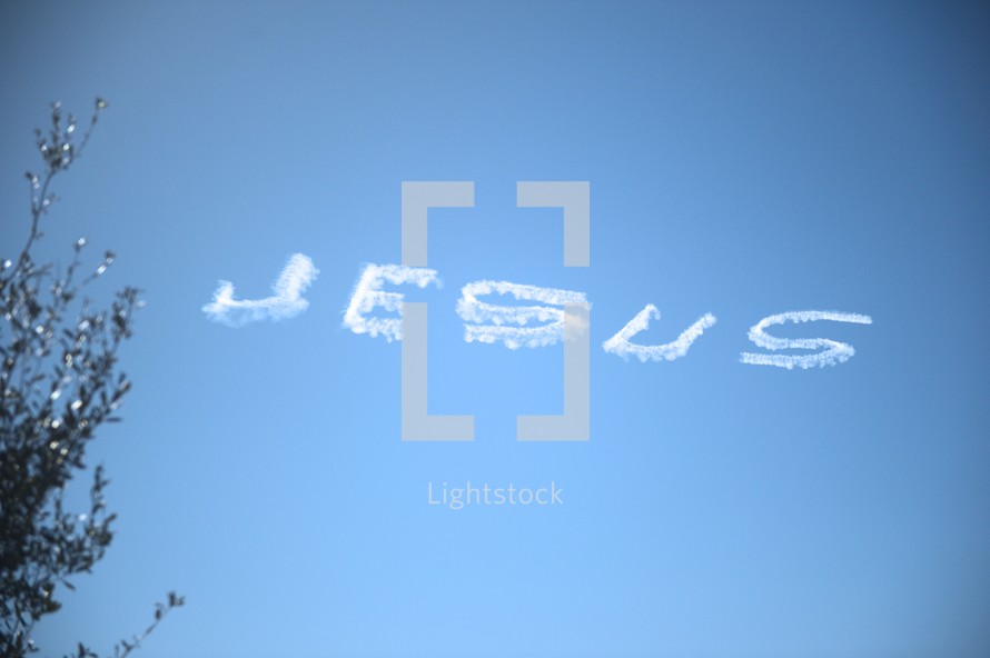 Jesus in sky writing