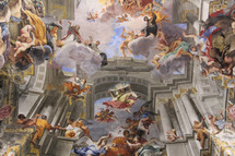 artistic painted cathedral ceiling 
