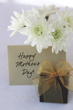 Mother's day flowers, gift and card