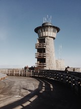 viewing tower at the top of a mountain 