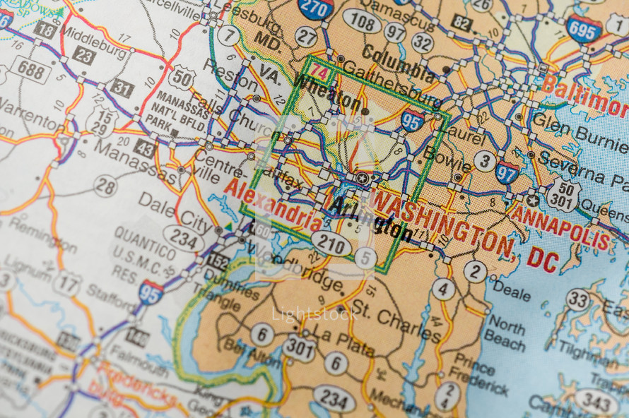 Washington DC map
