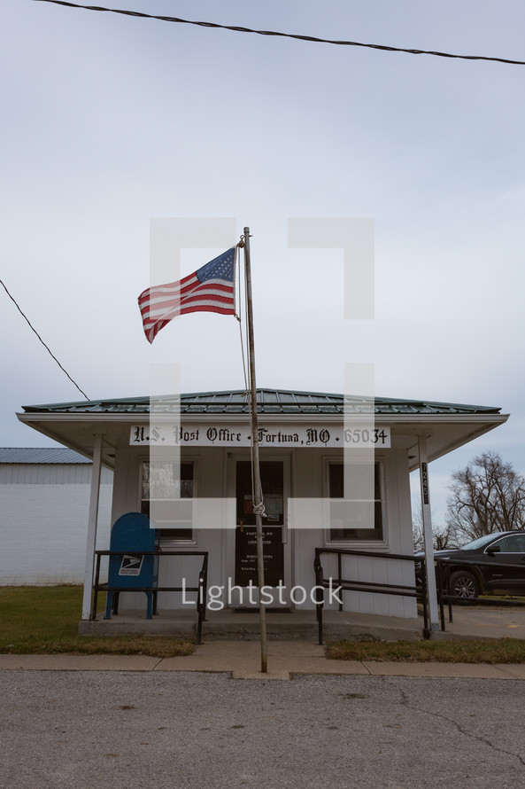 Small town post office building