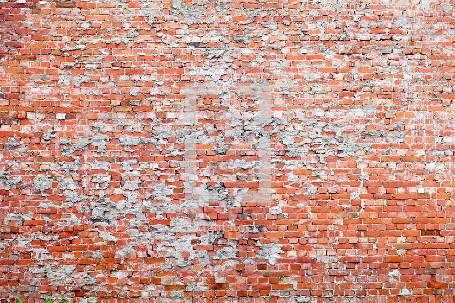 Red brick dirty background