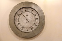 Wall clock with who cares 