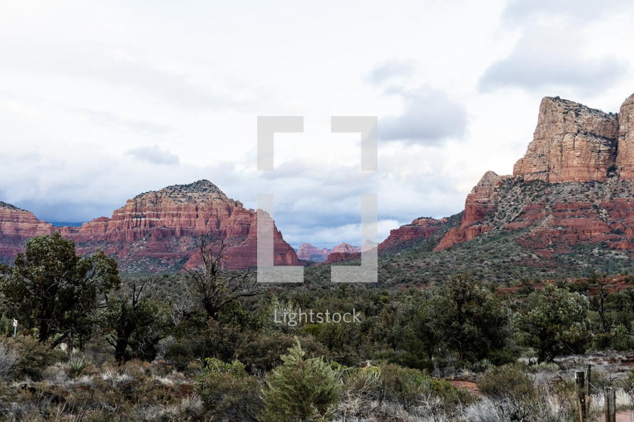 red rock canyon landscape  