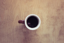 coffee mug from above 