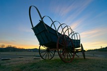 wagon on a farm 