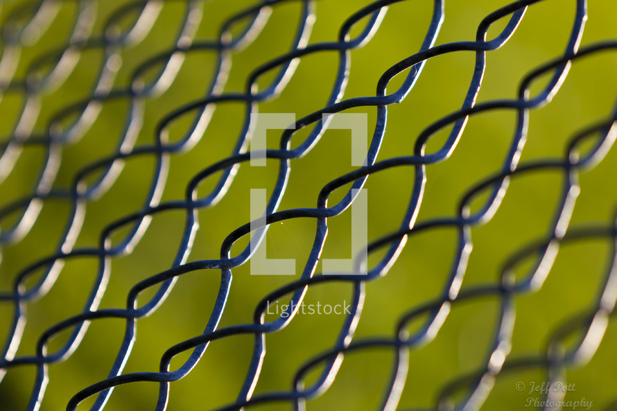 links in a chain link fence 