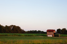shed on farmland 