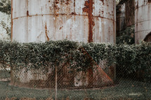 old rusty silo 