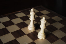 chess pieces on a chessboard 
