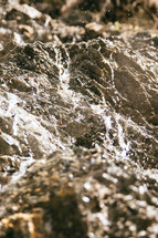 flowing water in a stream