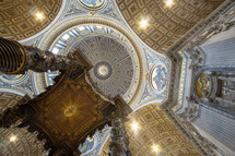 ceiling of Saint Peter's Basilica 