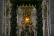 ornate golden altar 