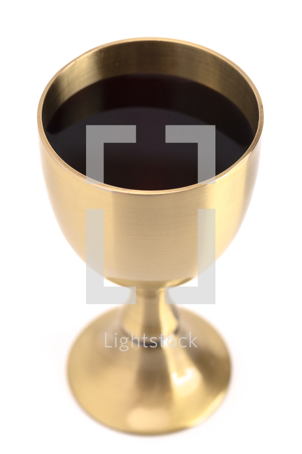 wine chalice on a white background 