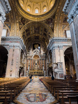 Interiors Of An Old Historical Church 