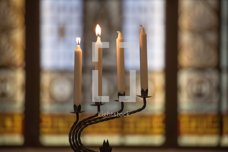candlesticks and candelabra