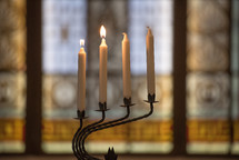 candlesticks and candelabra