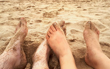 feet in the sand 