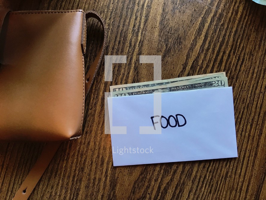 budgeting food envelope 