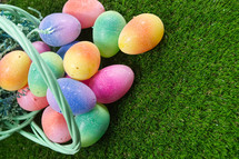 glittery Easter eggs 